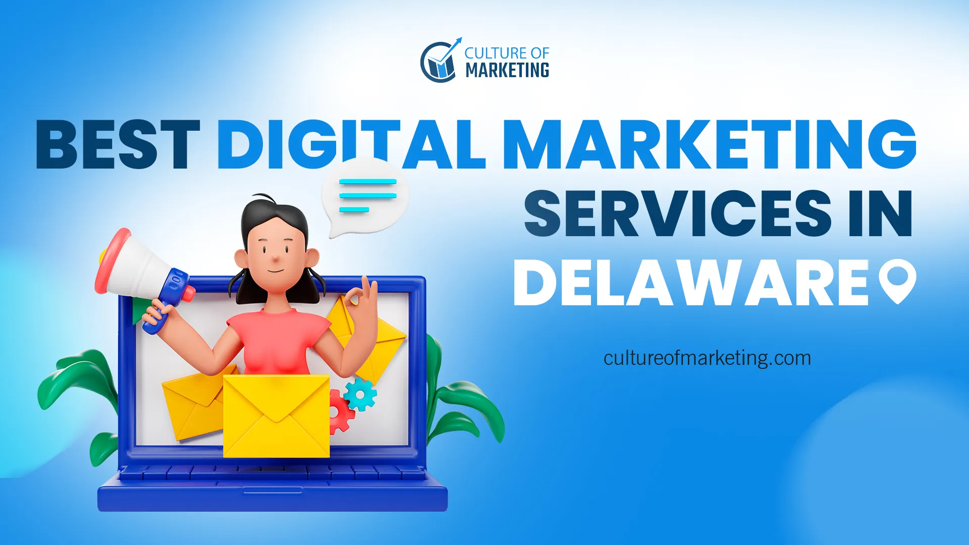 Banner showing best digital marketing services available in Delaware